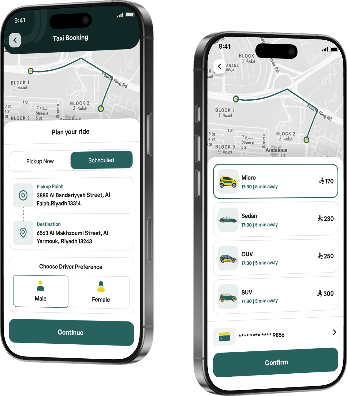 Masari App - Booking